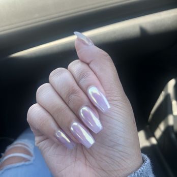 Jennie's Nails - pink chrome! - Nail Salons Near Me - San Bruno, California