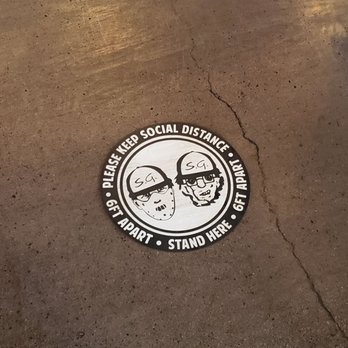 Serial Grillers - Social distancing sign - Cheesesteaks Near Me - Tucson, Arizona Serial Grillers - Social distancing sign - Cheesesteaks Near Me - Tucson, Arizona