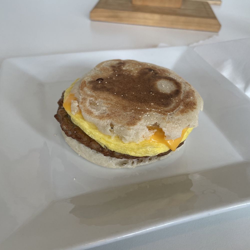 Sausage breakfast sandwich Sausage breakfast sandwich