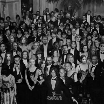 Nic & Norman's - Awesome art on the wall, with a nod to Kubrick. Fun fact: Jack Nicholson was airbrushed into this real photo for The Shining. - Desserts Near Me - Senoia, Georgia Nic & Norman's - Awesome art on the wall, with a nod to Kubrick. Fun fact: Jack Nicholson was airbrushed into this real photo for The Shining. - Desserts Near Me - Senoia, Georgia