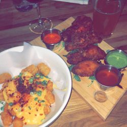 The Hidden Pig - Tots and Chicken wings