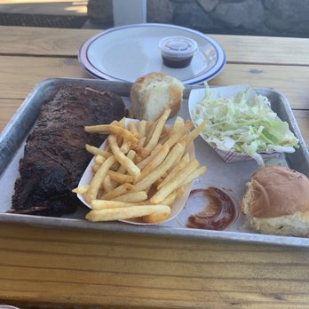 Firehouse Que & Brew - Baby Back Ribs with slaw and Fries - Barbeque Near Me - Fallbrook, California Firehouse Que & Brew - Baby Back Ribs with slaw and Fries - Barbeque Near Me - Fallbrook, California