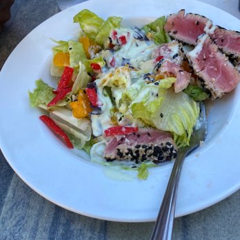 Iggy's Grill and Bar - Wasabi cucumber seared ahi tuna salad. - American Near Me - Fruit Cove, Florida Iggy's Grill and Bar - Wasabi cucumber seared ahi tuna salad. - American Near Me - Fruit Cove, Florida