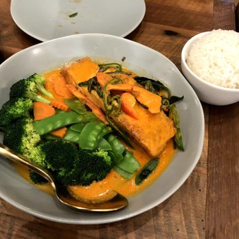 Sisters Thai  - Panang Salmon - Thai Near Me - Alexandria, Virginia