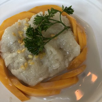 Dok Khao - Mango with sticky rice - Thai Near Me - Woodbridge, Virginia