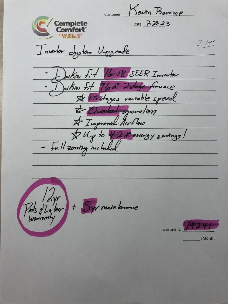 Slide of Complete Comfort Heating, A/C & Plumbing Repair