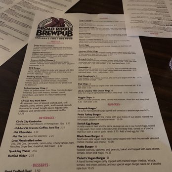 Broad Ripple Brewpub - Vegetarian Near Me - Indianapolis, Indiana