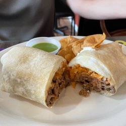 Chicano's Restaurant - Beef burrito dry