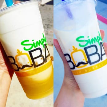 Simply Boba - Left ~ sea crema jasmine milk tea w/ aloe 3/5 Right ~ green milk tea 4/5 - Bubble Tea Near Me - San Jose, California Simply Boba - Left ~ sea crema jasmine milk tea w/ aloe 3/5 Right ~ green milk tea 4/5 - Bubble Tea Near Me - San Jose, California