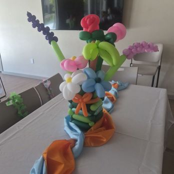 Kamy's Balloons - Floral balloon bouquet centerpiece - Balloon Services Near Me Kamy's Balloons - Floral balloon bouquet centerpiece - Balloon Services Near Me