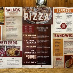 Shotgun Dan's Pizza - Menu