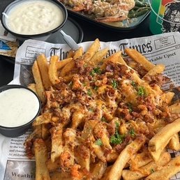 Cajun fries, clam chowder, grilled cocount shrimp Cajun fries, clam chowder, grilled cocount shrimp