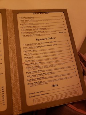 Menu photo 4 Steakhouse West Wendover, NV