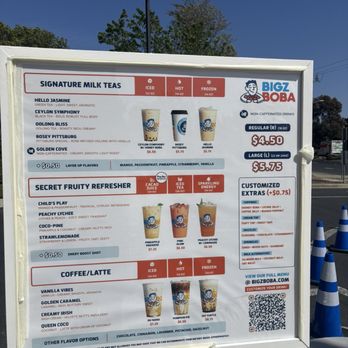 Bigz Boba - Menu - Bubble Tea Near Me - Pittsburg, California
