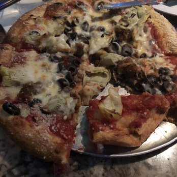Mellow Mushroom Phoenix - Small pizza. Build your own: Italian Sausage, Black Olive, and Artichoke Hearts - Pizza Near Me - Phoenix, Arizona Mellow Mushroom Phoenix - Small pizza. Build your own: Italian Sausage, Black Olive, and Artichoke Hearts - Pizza Near Me - Phoenix, Arizona
