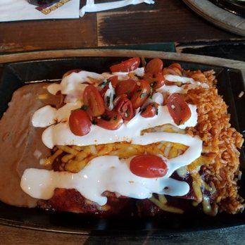Nacho Daddy - Ground beef, chicken, and pork enchiladas. So good! - New American Near Me - Las Vegas, Nevada