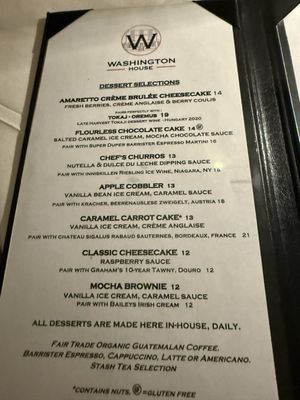Menu photo 4 Washington House Restaurant Basking Ridge, NJ Menu photo 4 Washington House Restaurant Basking Ridge, NJ