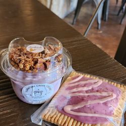Summer Moon Coffee - Blueberry yogurt and homemade pop tart