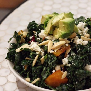 Delarosa Bishop Ranch - Gold & red beets, kale, avocado, farro, sliced almonds, goat cheese w/ vinaigrette salad - Pizza Near Me - San Ramon, California