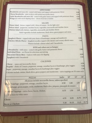 Menu photo 1 Pizza Pit Stop Strasburg, CO