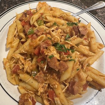 Mimi's Cafe - Jambalaya over penne! Amazing! - Breakfast & Brunch Near Me - Albuquerque, New Mexico Mimi's Cafe - Jambalaya over penne! Amazing! - Breakfast & Brunch Near Me - Albuquerque, New Mexico