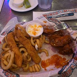 Wings 'N More Restaurant & Bar - Wing n texas tenders ehhhh. Gonna actually tell me these are tenders....