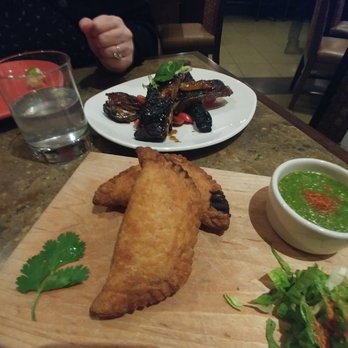 Esteban Restaurant - Pulled pork Empanadas and the spare ribs. Sooooo good! - Spanish Near Me - Monterey, California