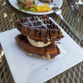 Sunflower Caffe - Never thought I'd eat a waffle sandwich after a duck sandwich. But it happened and it was amazing. - Coffee & Tea Near Me - Sonoma, California