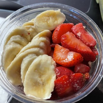Acai Bar - Energy Acai Bowl with granola, banana and strawberry toppings - Acai Bowls Near Me - Monrovia, California