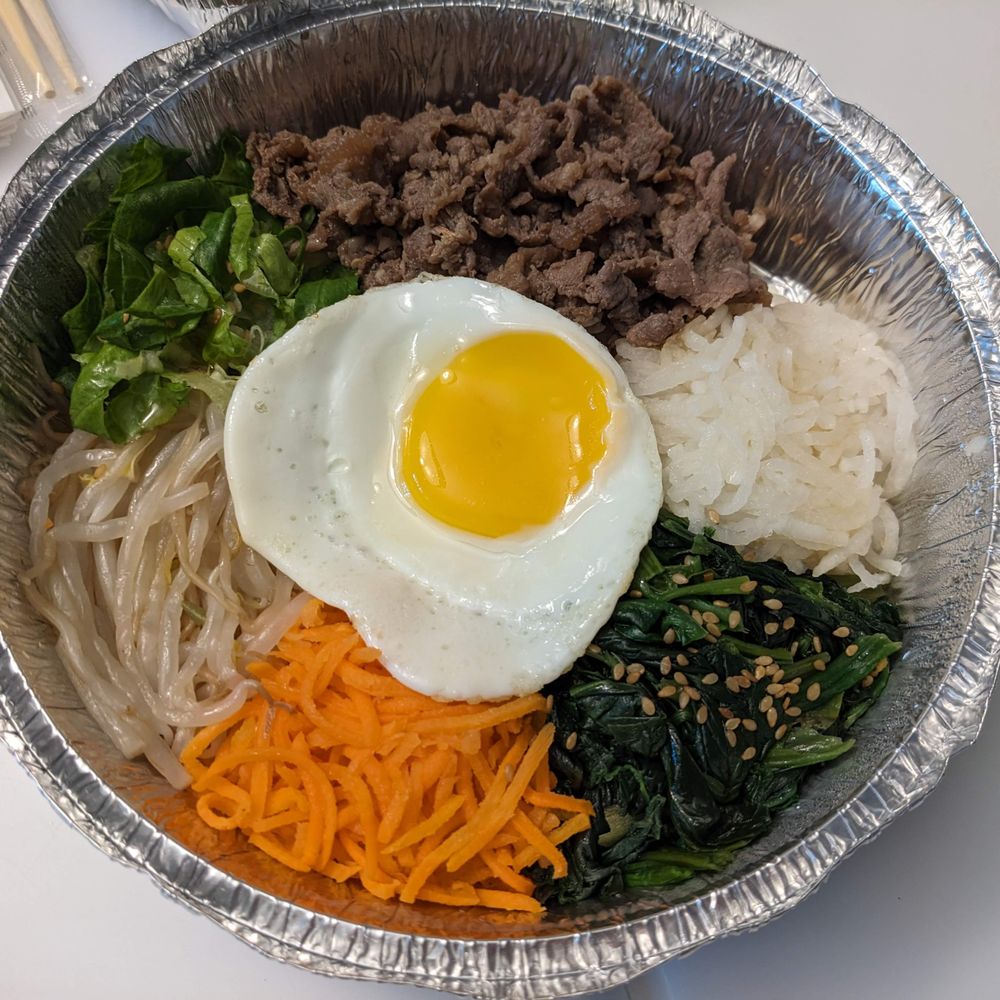 Coreanos - Bibimbap with rice on the side - Coreanos 8/2026 - Korean Near Me - Framingham, Massachusetts