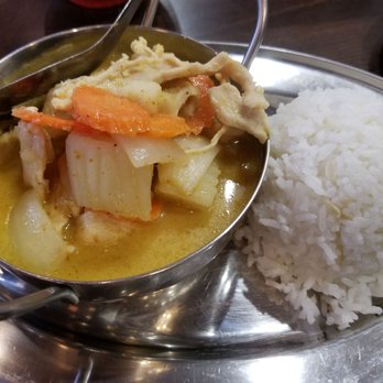 Archi's Quick Casual - Yellow Curry ($9.95) with chicken. Rice is included in cost. - Thai Near Me - Las Vegas, Nevada Archi's Quick Casual - Yellow Curry ($9.95) with chicken. Rice is included in cost. - Thai Near Me - Las Vegas, Nevada
