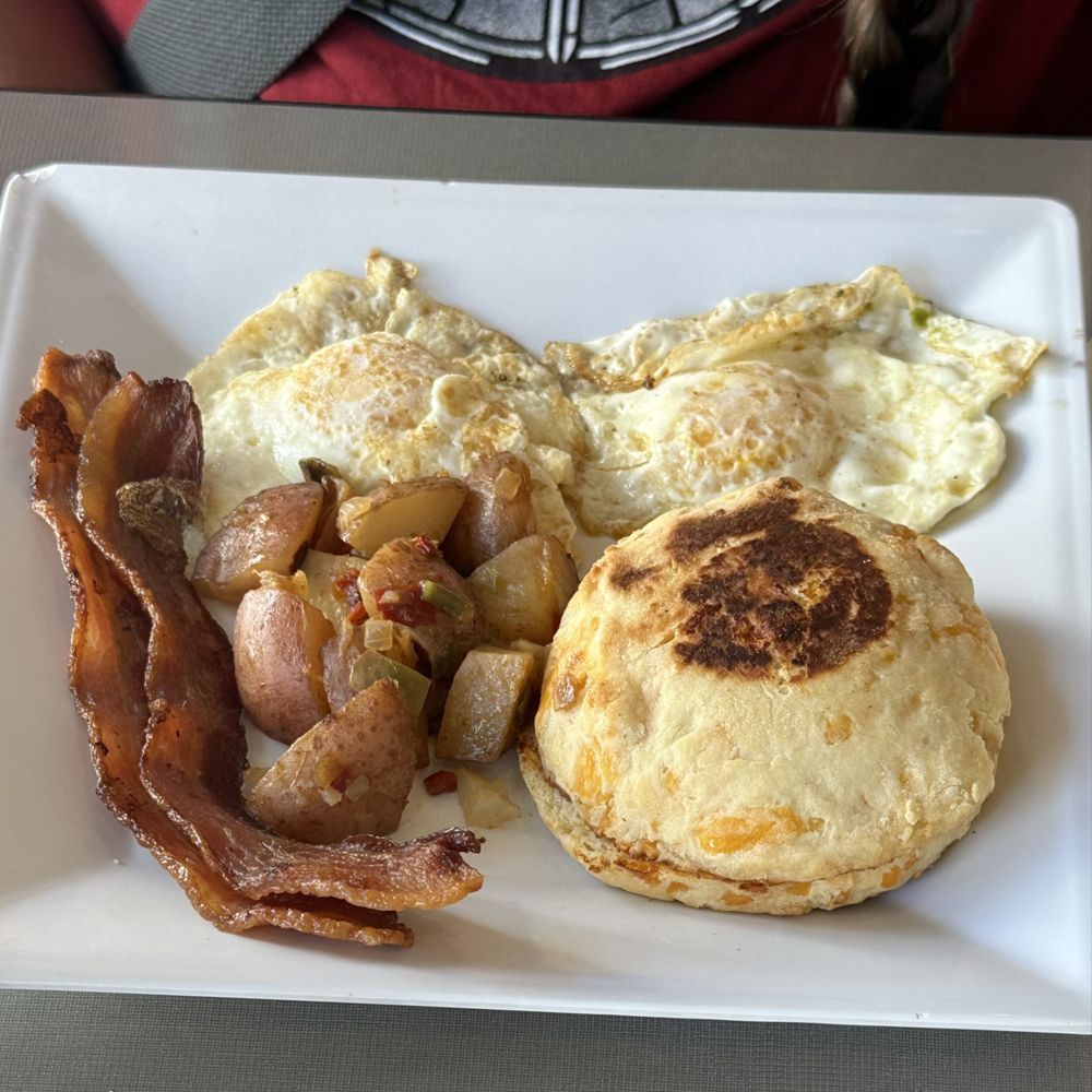 Edgar's Bakery - All American breakfast (cheddar biscuit) - Bakeries Near Me - Tuscaloosa, Alabama Edgar's Bakery - All American breakfast (cheddar biscuit) - Bakeries Near Me - Tuscaloosa, Alabama
