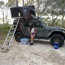 Lake Manatee State Park - How cool is this tent?! Soooooo.... Cool.
