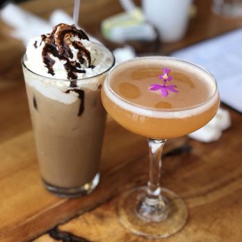 Island Lava Java - Cafe Mocha, Iced, and Lilokoi Mimosa. Both were 10/10 - American Near Me - Kailua Kona, Hawaii