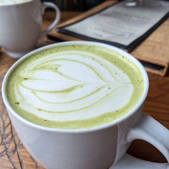 La Provence - Mach Green Tea Latte with Almond milk - Bakeries Near Me - Vancouver, Washington La Provence - Mach Green Tea Latte with Almond milk - Bakeries Near Me - Vancouver, Washington