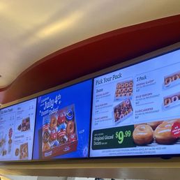 4th of July Menu on Screens 7/2/26