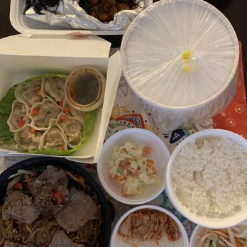 Jin Ju - Daeji Kalbi, Mandoo (steamed), Yook Gae Jang, Chap Chae (with beef) - Korean Near Me - Chicago, Illinois Jin Ju - Daeji Kalbi, Mandoo (steamed), Yook Gae Jang, Chap Chae (with beef) - Korean Near Me - Chicago, Illinois