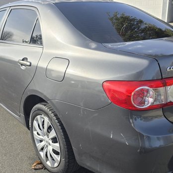 DetailLoft - Left side exterior, some of these are stains that weren't expected to be removed with the package I purchased. - Auto Detailing Near Me