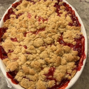 Pecan Creek Strawberry Farm - Strawberry cobbler that I made with their fresh strawberries! - Pick Your Own Farms Near Me - Pilot Point, Texas Pecan Creek Strawberry Farm - Strawberry cobbler that I made with their fresh strawberries! - Pick Your Own Farms Near Me - Pilot Point, Texas