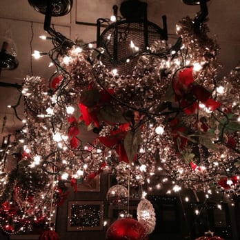 Faso's Italian Restaurant - Year round bling adorns every inch of the ceilings! Fun! - Italian Near Me - Buffalo, New York