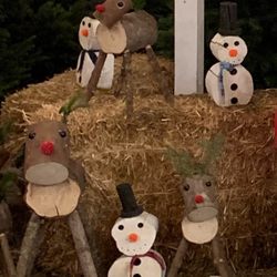 Mr. Jingle's Christmas Trees - Reindeer and snowmen