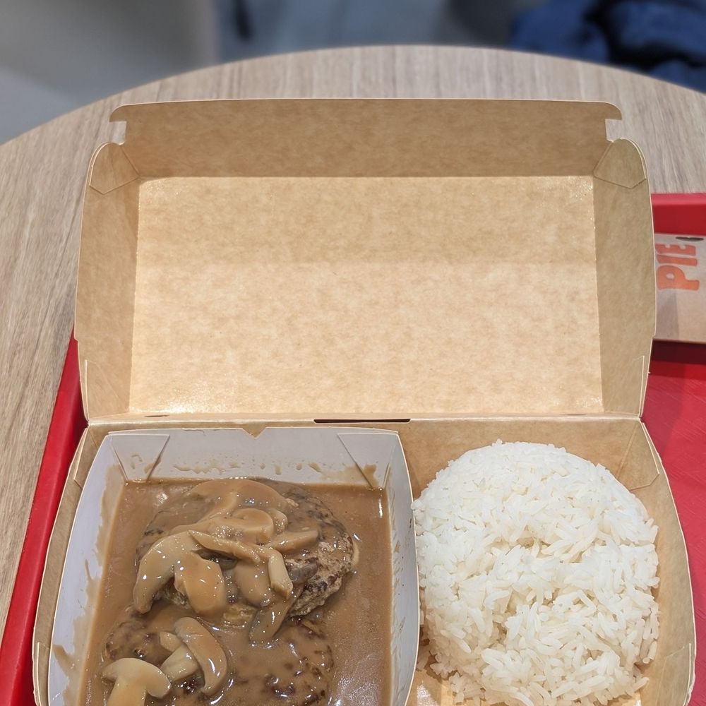 Jollibee - Two burger steaks with rice - Chicken Shop Near Me - North York, Ontario