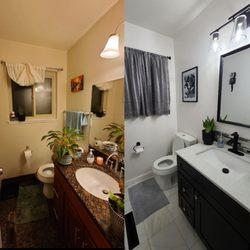 Salvador Handyman Services - Before and after! He did SUCH A GOOD job!! I couldn't be happier