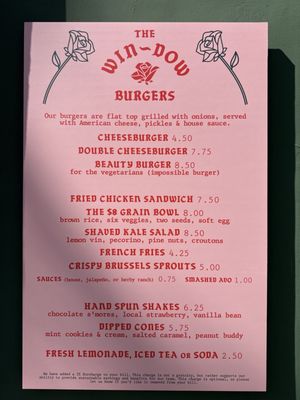 Menu photo 3 The Win-Dow at The Grove Los Angeles, CA Menu photo 3 The Win-Dow at The Grove Los Angeles, CA