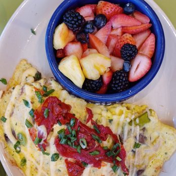 Snooze, an A.M. Eatery - crab omelet & fruit - Breakfast & Brunch Near Me - Orange, California Snooze, an A.M. Eatery - crab omelet & fruit - Breakfast & Brunch Near Me - Orange, California
