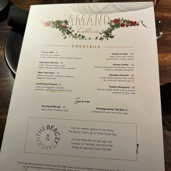 Amano Trattoria - Italian Near Me - Toronto, Ontario