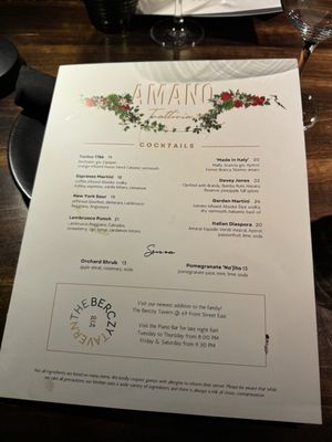 Menu photo 8 Amano Trattoria Toronto, ON Menu photo 8 Amano Trattoria Toronto, ON
