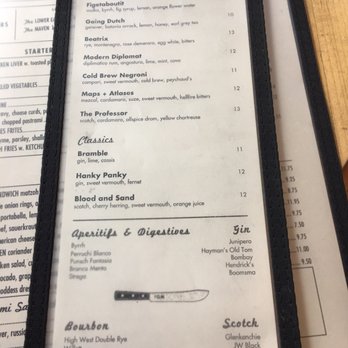 The General Muir - bar menu - Delis Near Me - Atlanta, Georgia The General Muir - bar menu - Delis Near Me - Atlanta, Georgia