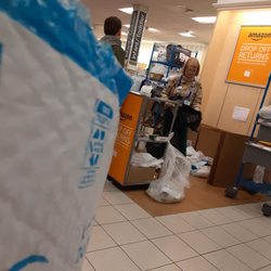 Kohl's - Waiting line for Amazon drop off. She's been doing great! Very patient and pleasant.