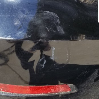 Bumper Solutions - This is what my bumper looked like after paying Bumper Solutons $200. Waste of time - Body Shops Near Me Bumper Solutions - This is what my bumper looked like after paying Bumper Solutons $200. Waste of time - Body Shops Near Me